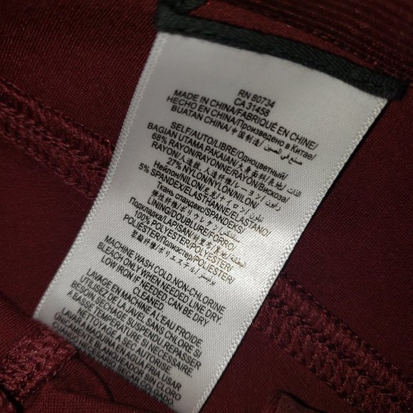 NEW BCBG Max Azria "Christopher" Zippered Leggings - Picture 3 of 9
